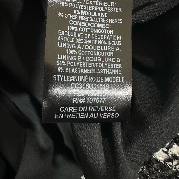 Alice + Olivia Black and White Velia Houndstooth Mini Dress - Picture 10 of 11